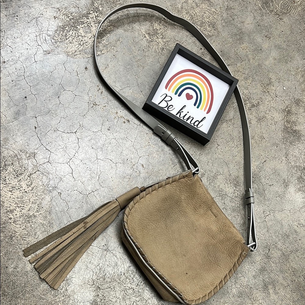 *All Saints Tan Crossbody Bag